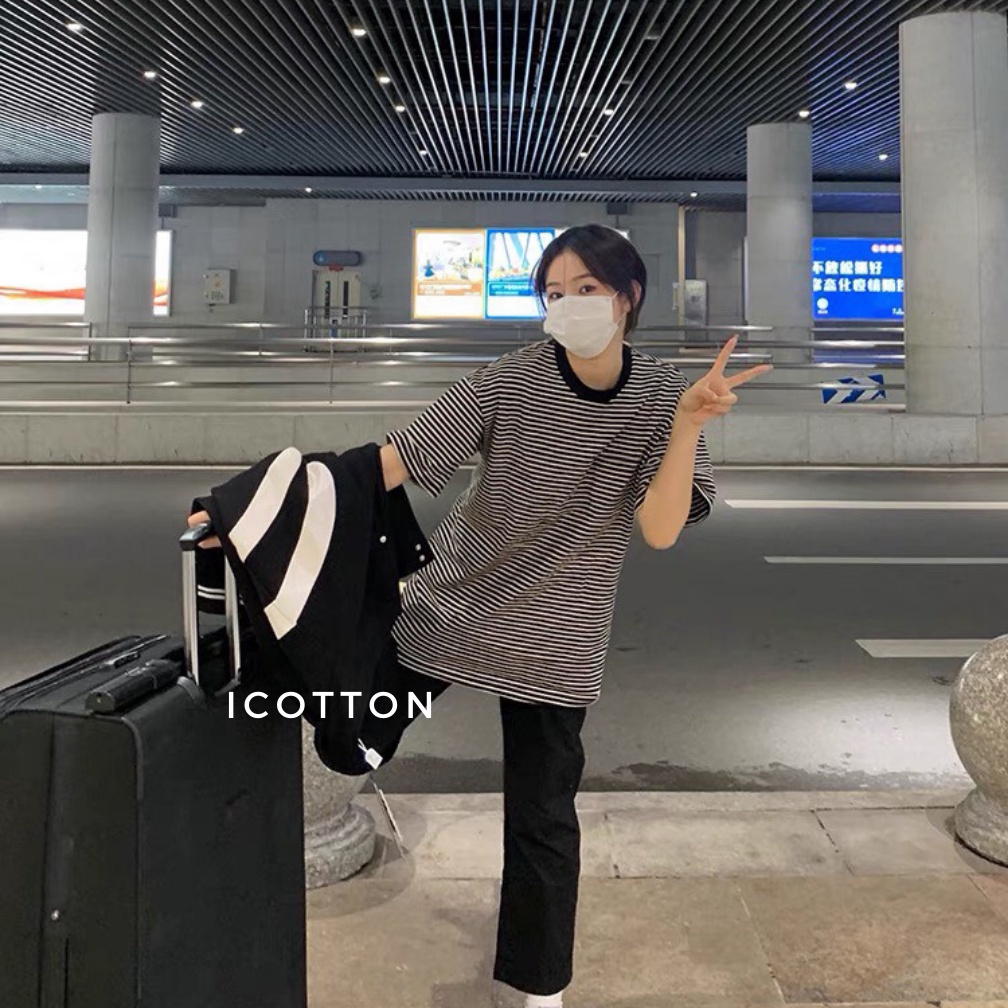Áo thun nữ kẻ sọc thời trang Style hàn