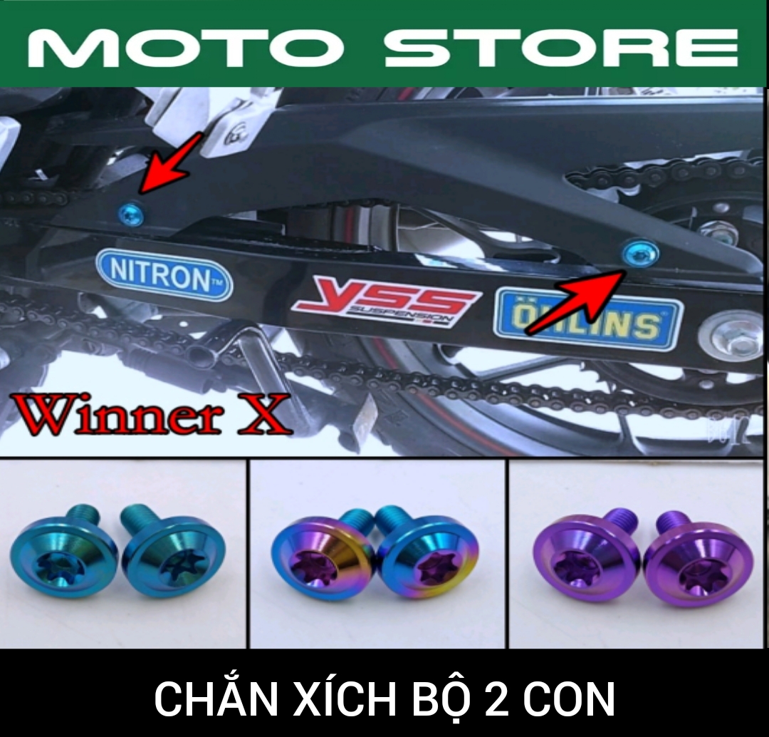 Ốc Titan GR5 Lắp Chắn Xích (Carte) Winner, Exciter ...