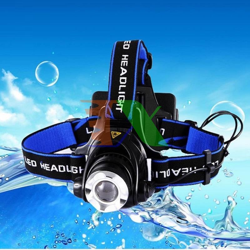 Flashlight tactical head super bright, led Cree T6 premium, flashlight phượt, protection flashlight, enclosed Battery Li-ion + Charger
