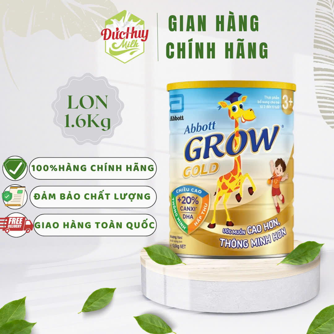 Abbott Grow Gold 3+ Vanilla Flavored Milk 1.6kg (3-6 Years Old)