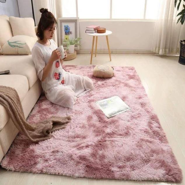 Thảm lông loang Muji chính hãng 80cm2m/501m6 hàng nhập khẩu loại 1