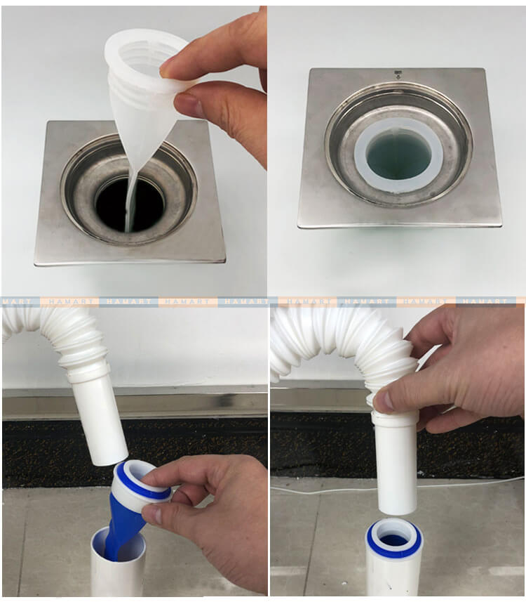 Phễu Thoát Sàn Ngăn Mùi Hôi Cống Hamart Nắp Cống Chống Mùi Hôi Chống Côn Trùng Nhà Tắm Hiệu Quả