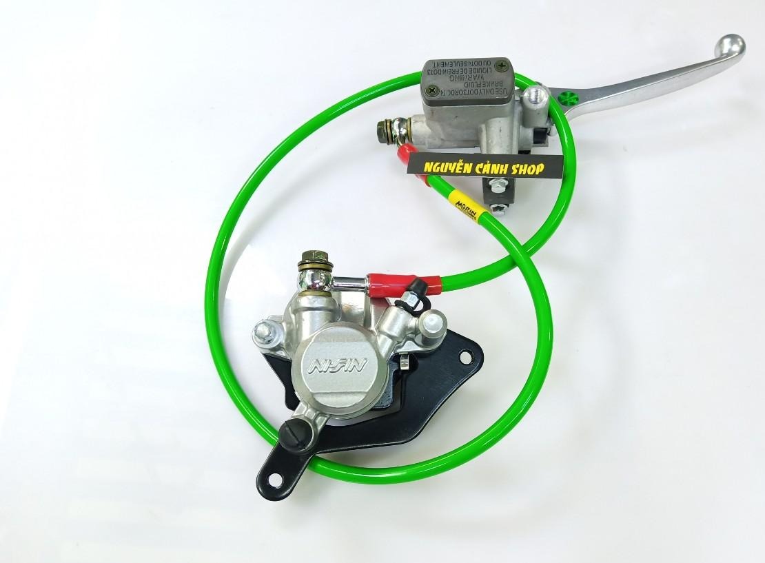 Heo +tay dầu + dây dầu 3 món wave s110 màu bạc