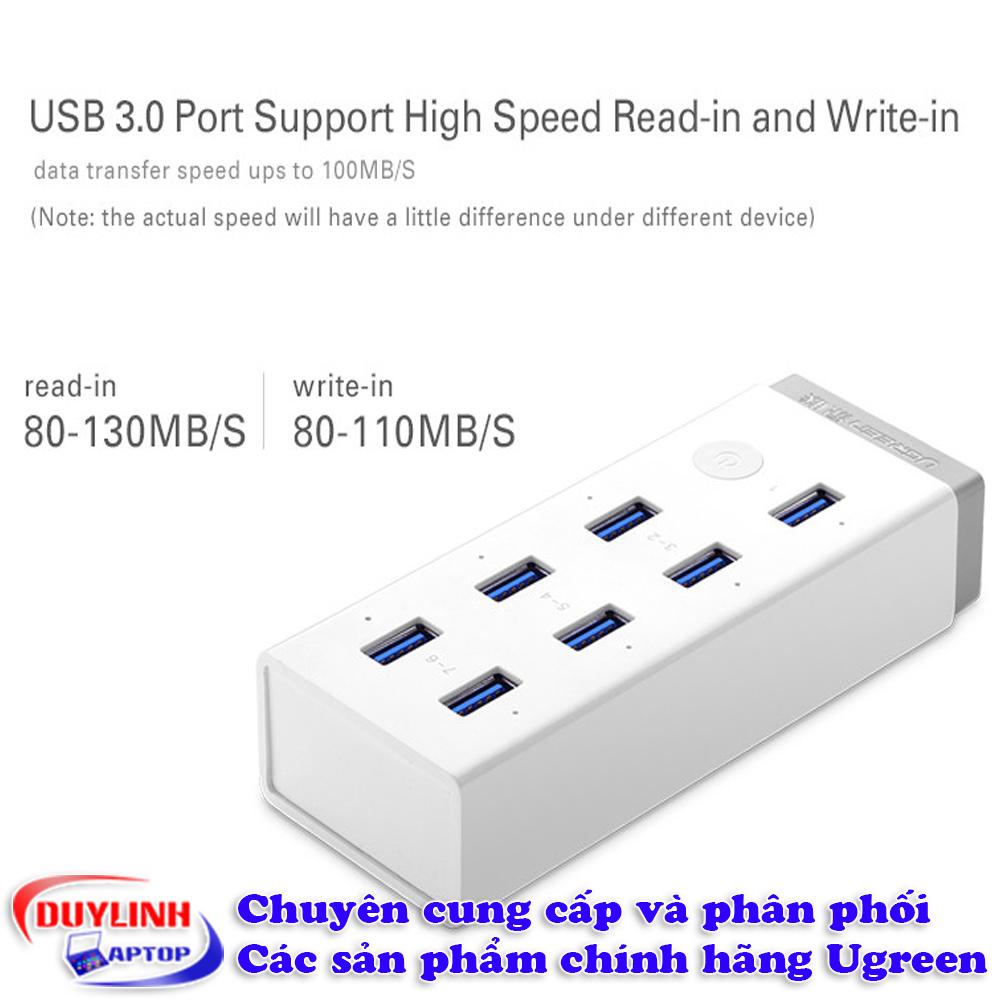 Bộ chia USB 3.0 ra 7 cổng - Hub USB 3.0 Ugreen 20296