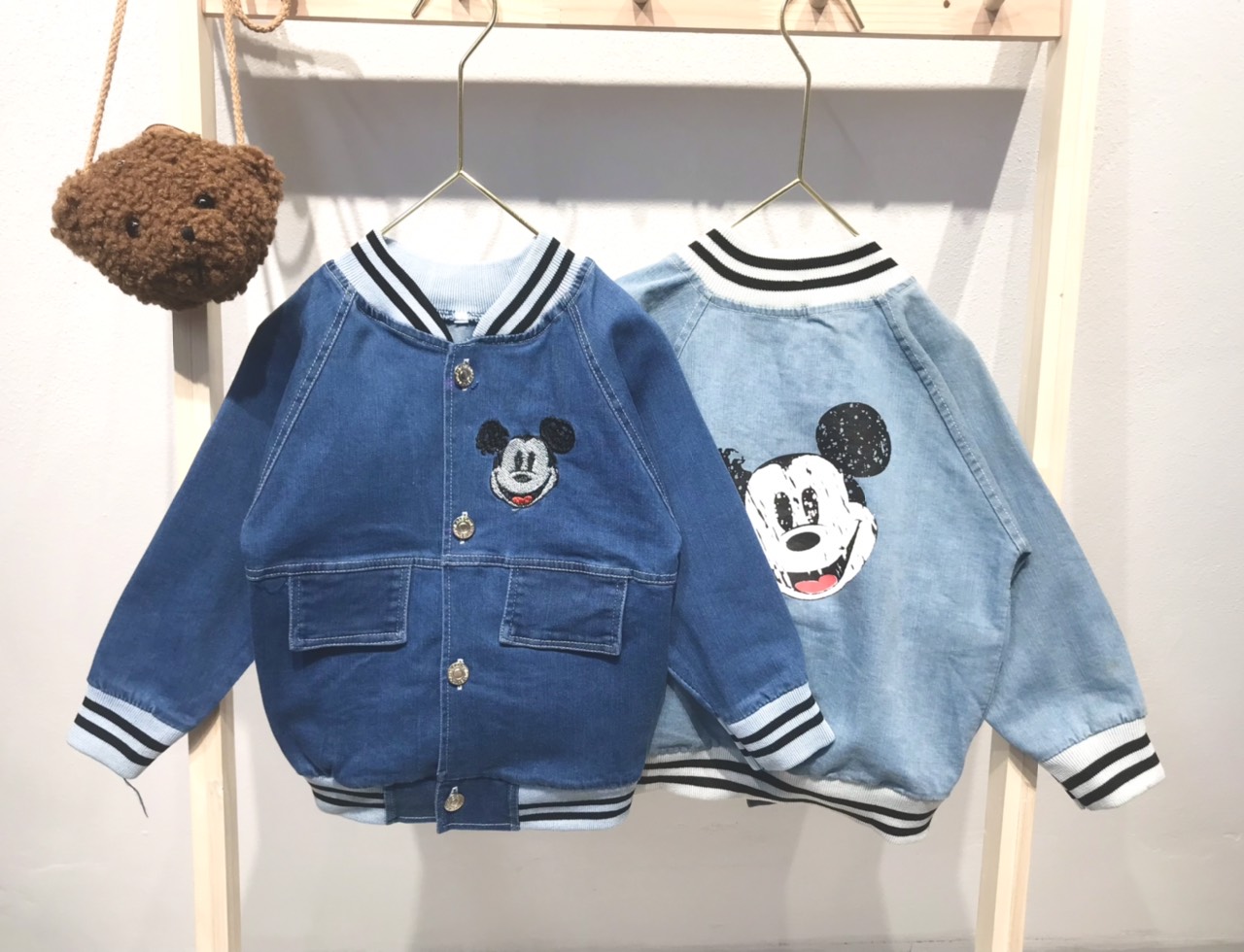 Áo khoác bomber hình chuột Micky cho bé 10-22kg
