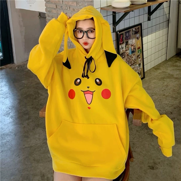Áo khoác hoodie nữ in hình dễ thương siêu cute siêu hot thời trang cheryshop94 ts125