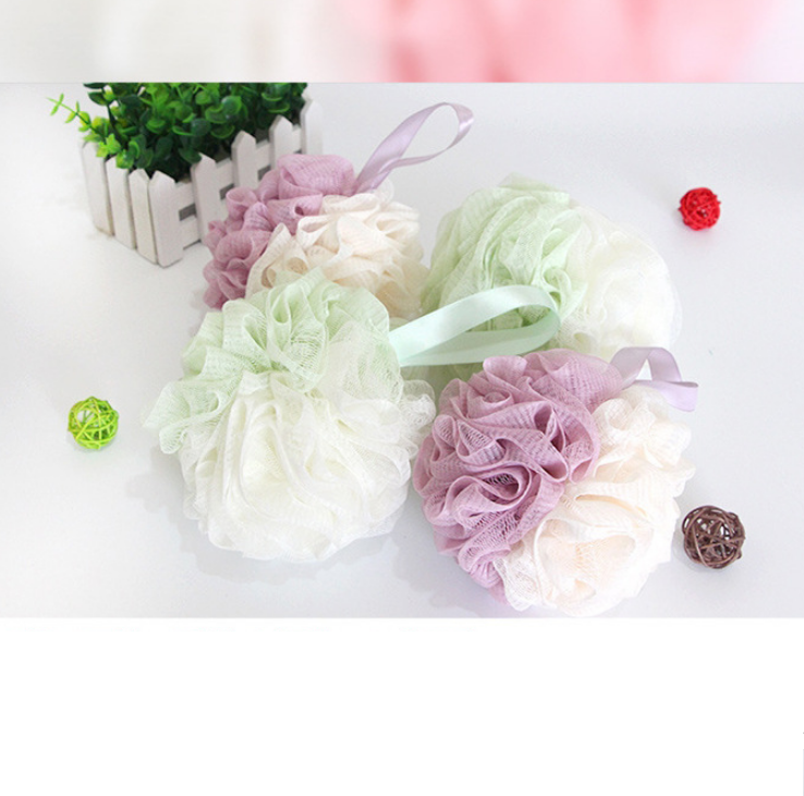 Bông tắm tròn 2 màu cao cấp