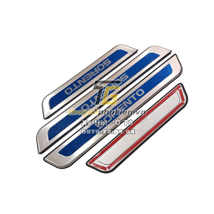 Bộ Ốp bậc cửa, Nẹp bước chân Inox dành cho xe Kia Sorento 2021 - Bên ngoài