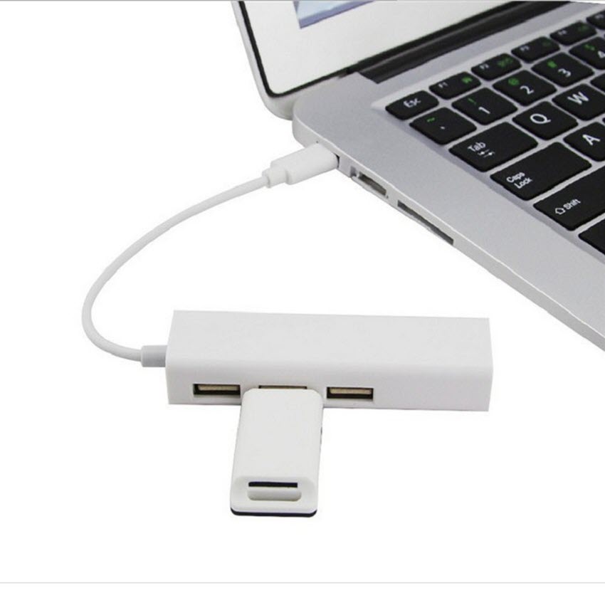 Cáp chuyển đổi USB type-C ra 3 cổng USb và cổng Lan RJ45