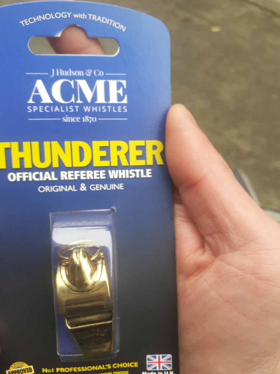 (CHÍNH HÃNG) CÒI ĐỒNG ACME THUNDERER (ENGLAND)