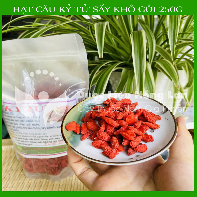 Hạt câu kỷ tử khô sạch đóng gói 250gam - công ty dược liệu hồng lan