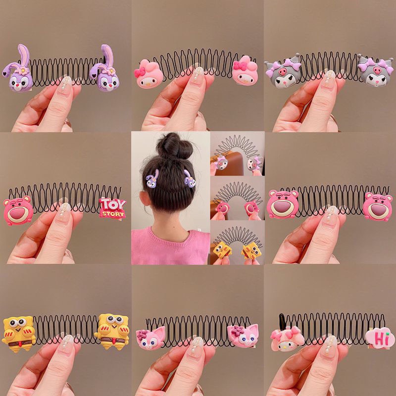 Lược xược cài tóc giữ tóc gọn gàng hoạt hình hot tiktok dễ thương cho bé