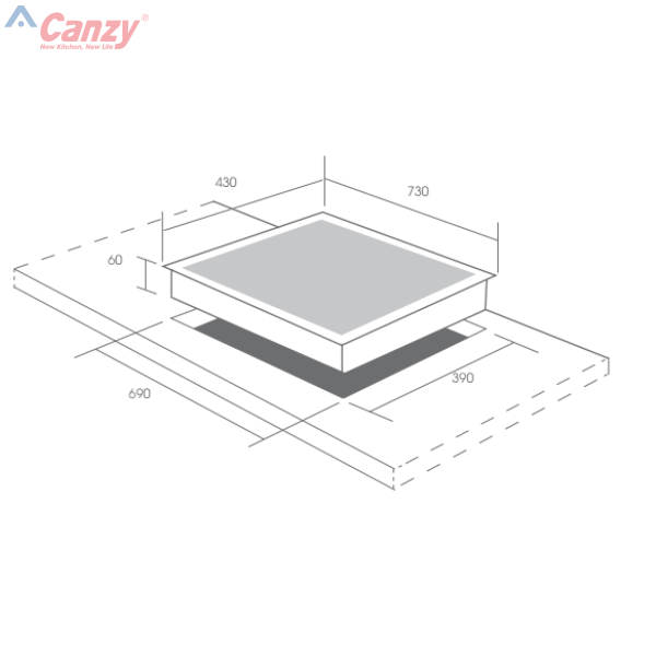 Bếp từ đôi Canzy CZ 56R chính hãng