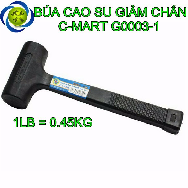 Búa cao su giảm chấn c-mart g0003-1 0.5kg