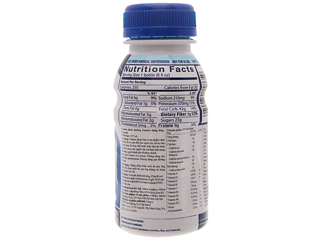Sữa bột pha sẵn Ensure Original vani chai 237ml