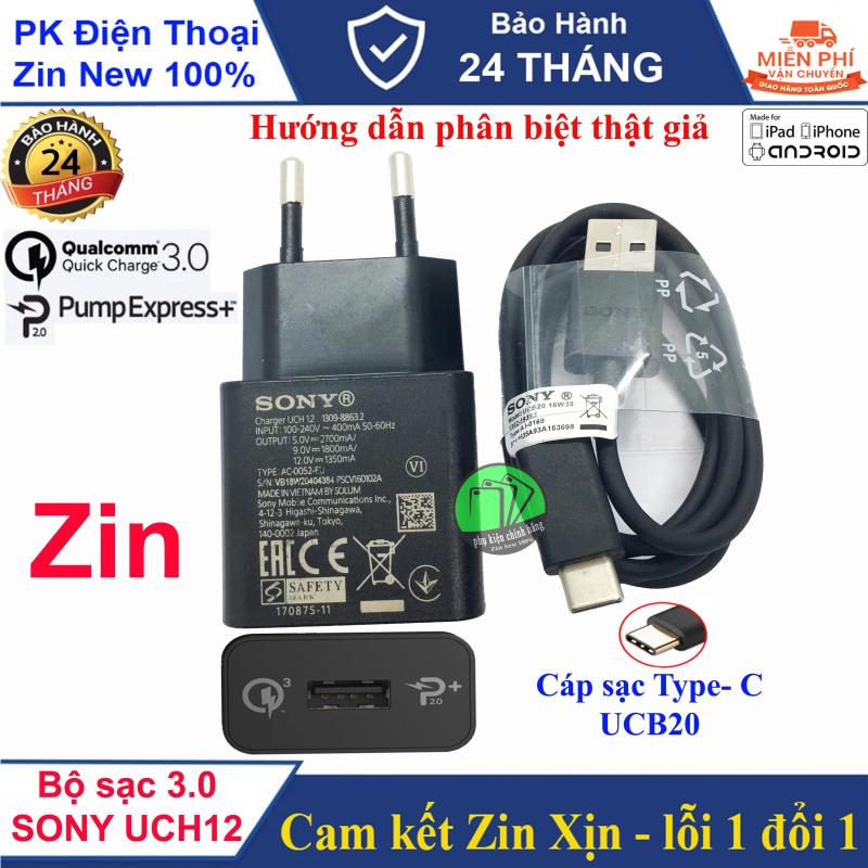 Giá Bộ sạc nhanh 3.0 SONY UCH12 (Quick Charge 3.0), Type -C - BH 2 năm