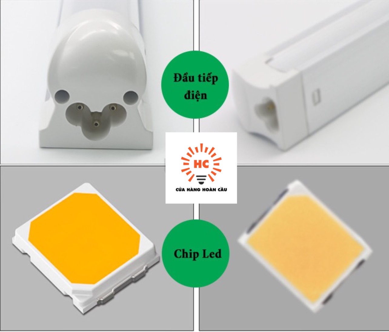Đèn tuýp Led T8 liền máng 1m2 18w siêu sáng
