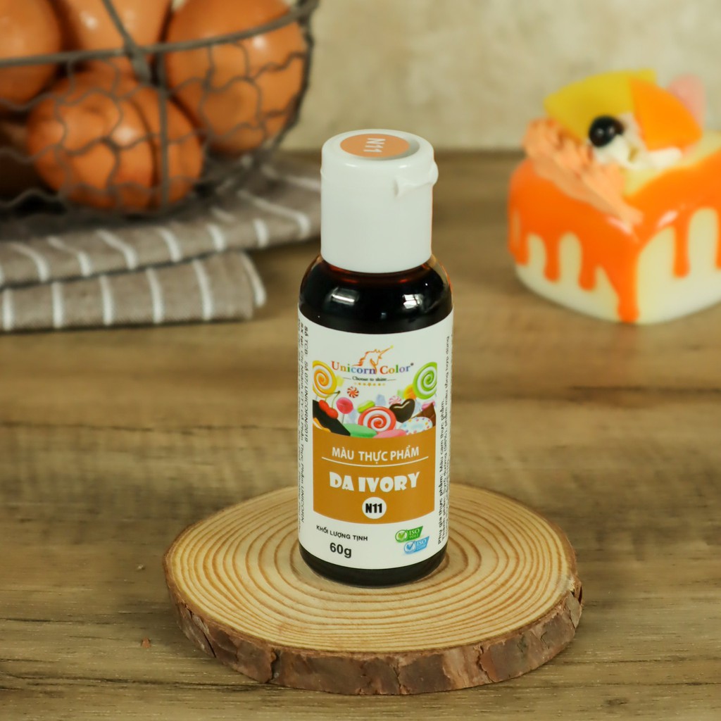 Màu thực phẩm 60g - Da ivory (Syrup color Daivory) - Unicorn color