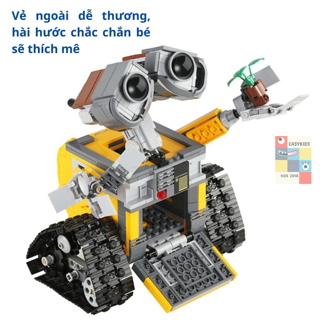 Bộ đồ chơi xếp hình Robot, Lego người máy Wall E