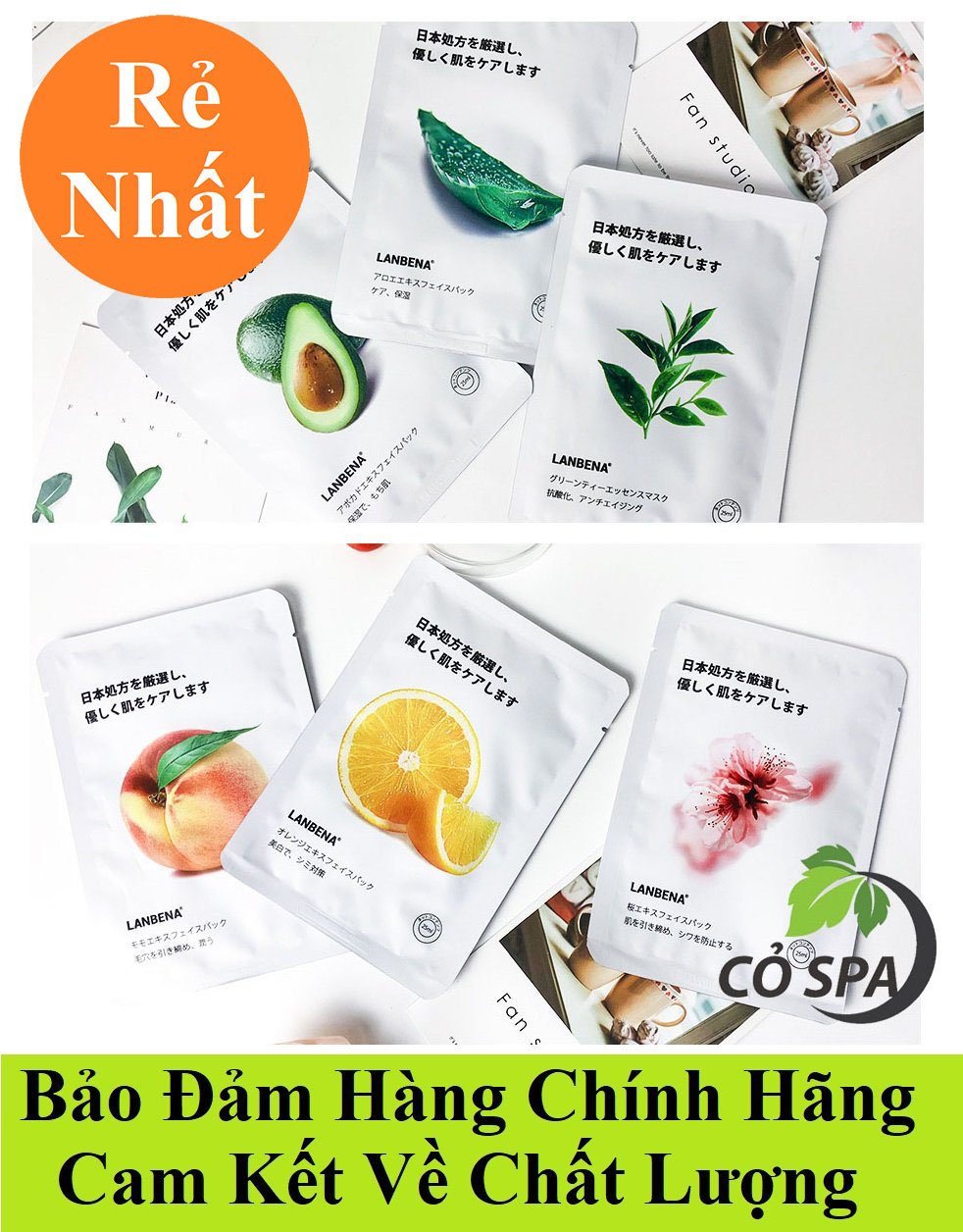 MẶT NẠ TRÁI CÂY ✨ LANBENA✨ chăm sóc da Nhật Bản