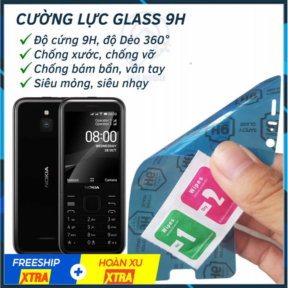 Dán cường lực dẻo nano nokia 8000 4g 2020