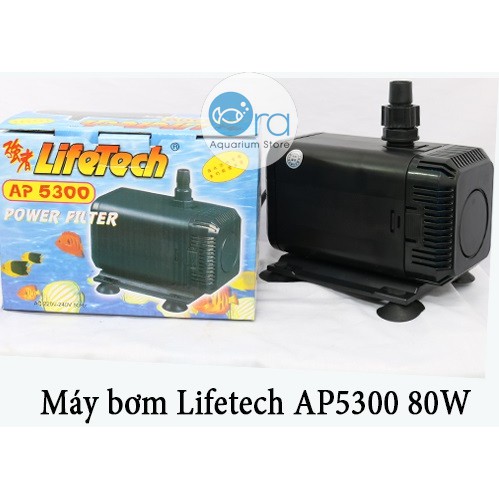[Hoàn Tiền 10%][FreeShip] [Ảnh thật] Máy bơm nước hồ cá 80w 2800 lít/h LifeTech AP 5300