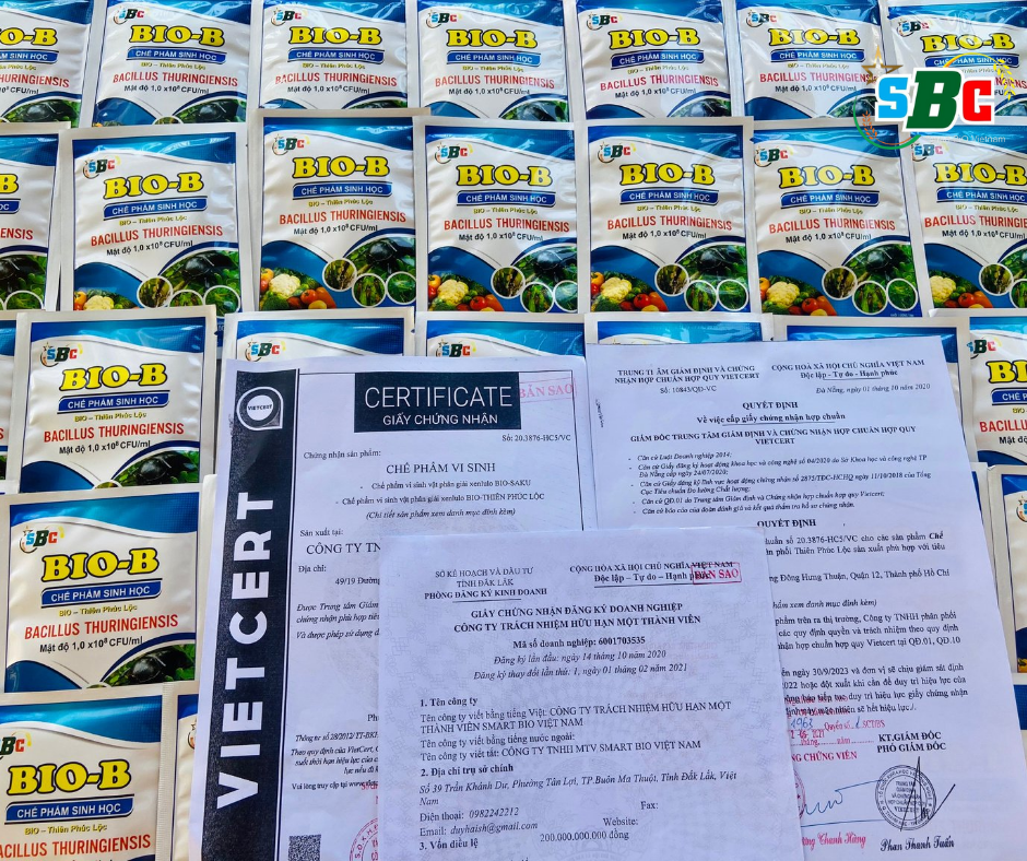 combo 5 gói chế phẩm trừ sâu sinh học BioB