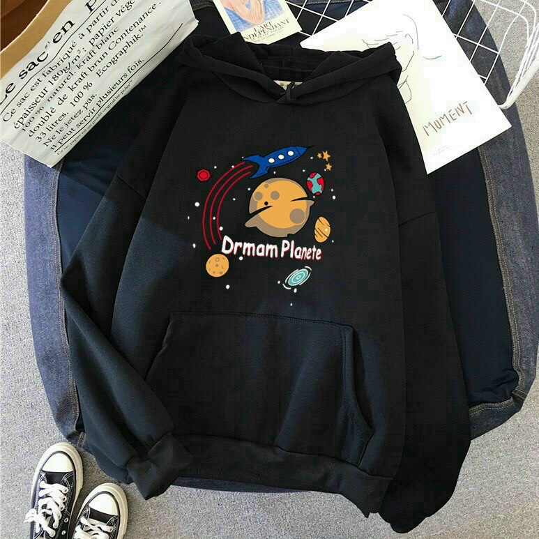 [HCM]Áo Hoodie Nam Nữ Form Rộng In Họa Tiết Vũ Trụ Cực Đẹp Mẫu Mới Trend 2021 - TT