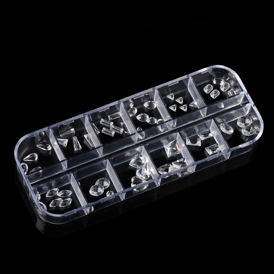 Hạt 3D nhiều kích thước đính móng nghệ thuật (M-12)