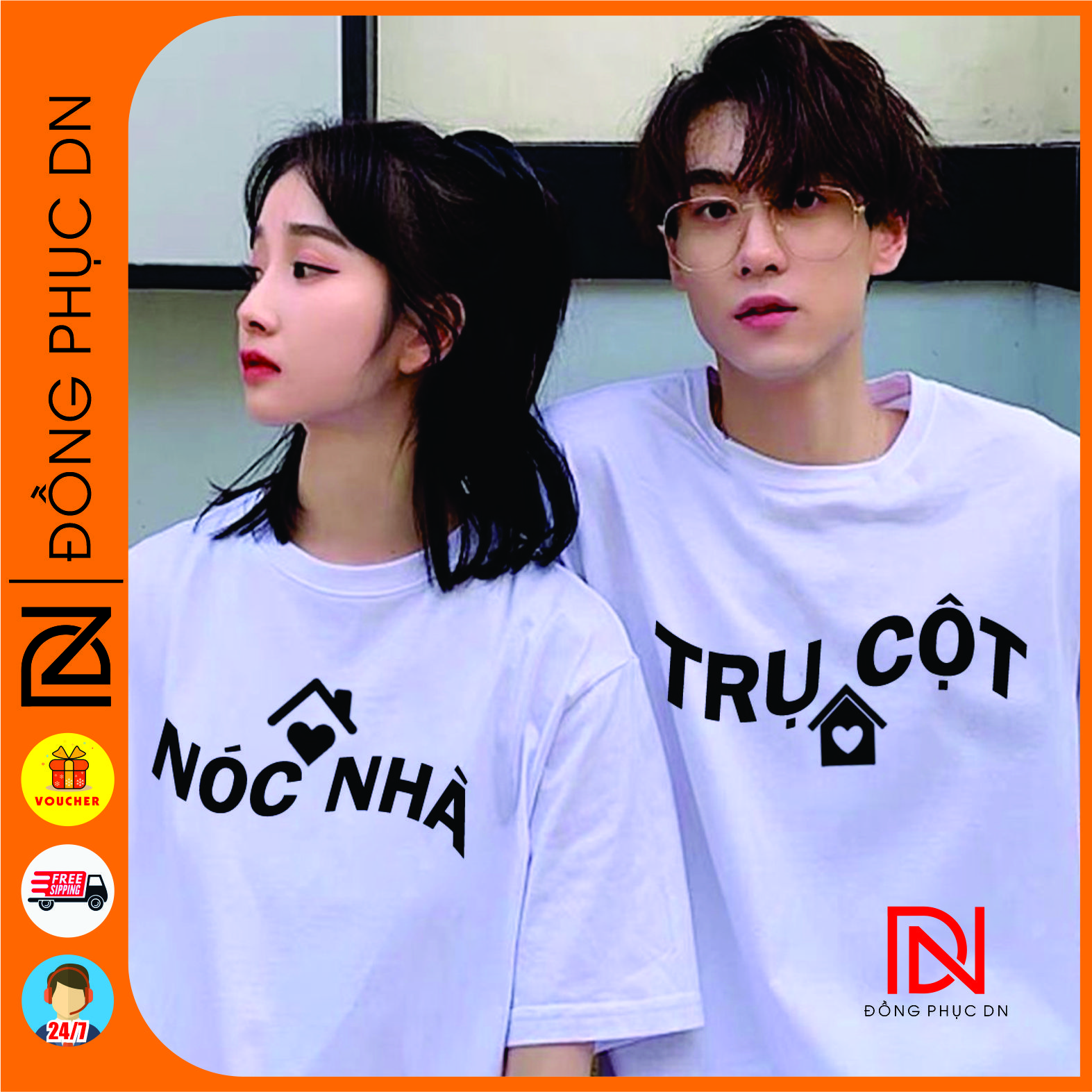 Áo cặp đôi, trụ cột, nóc nhà