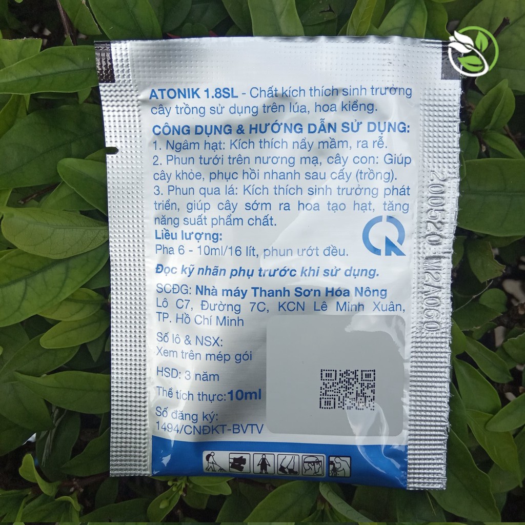 1 gói Th.uốc K.ích Rễ ATONIK 1.8SL (gói 10ml )