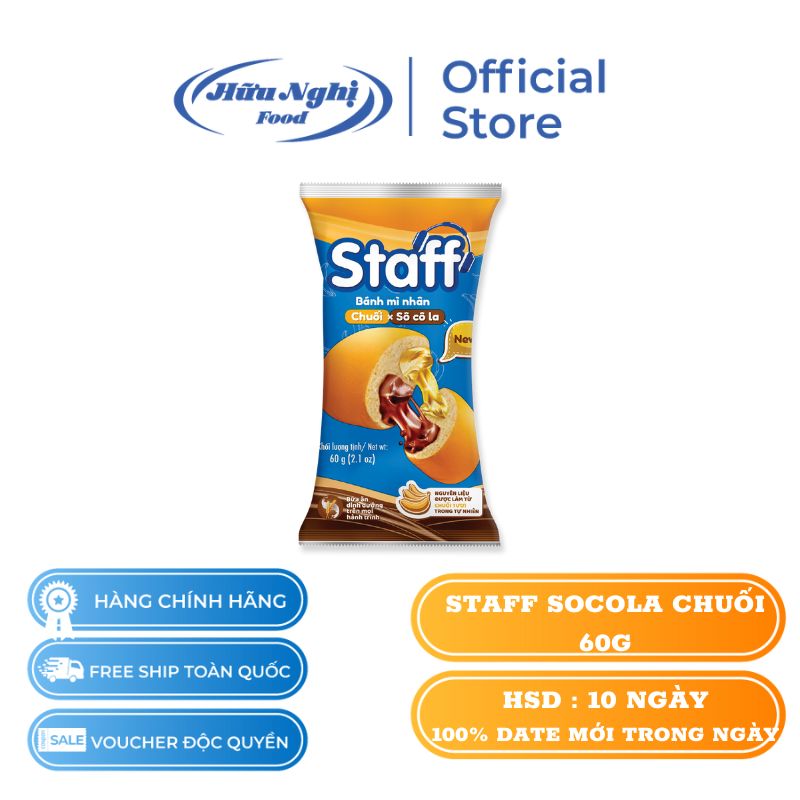 [DATE MỚI] COMBO 5 Bánh Mì Socola Chuối 60g