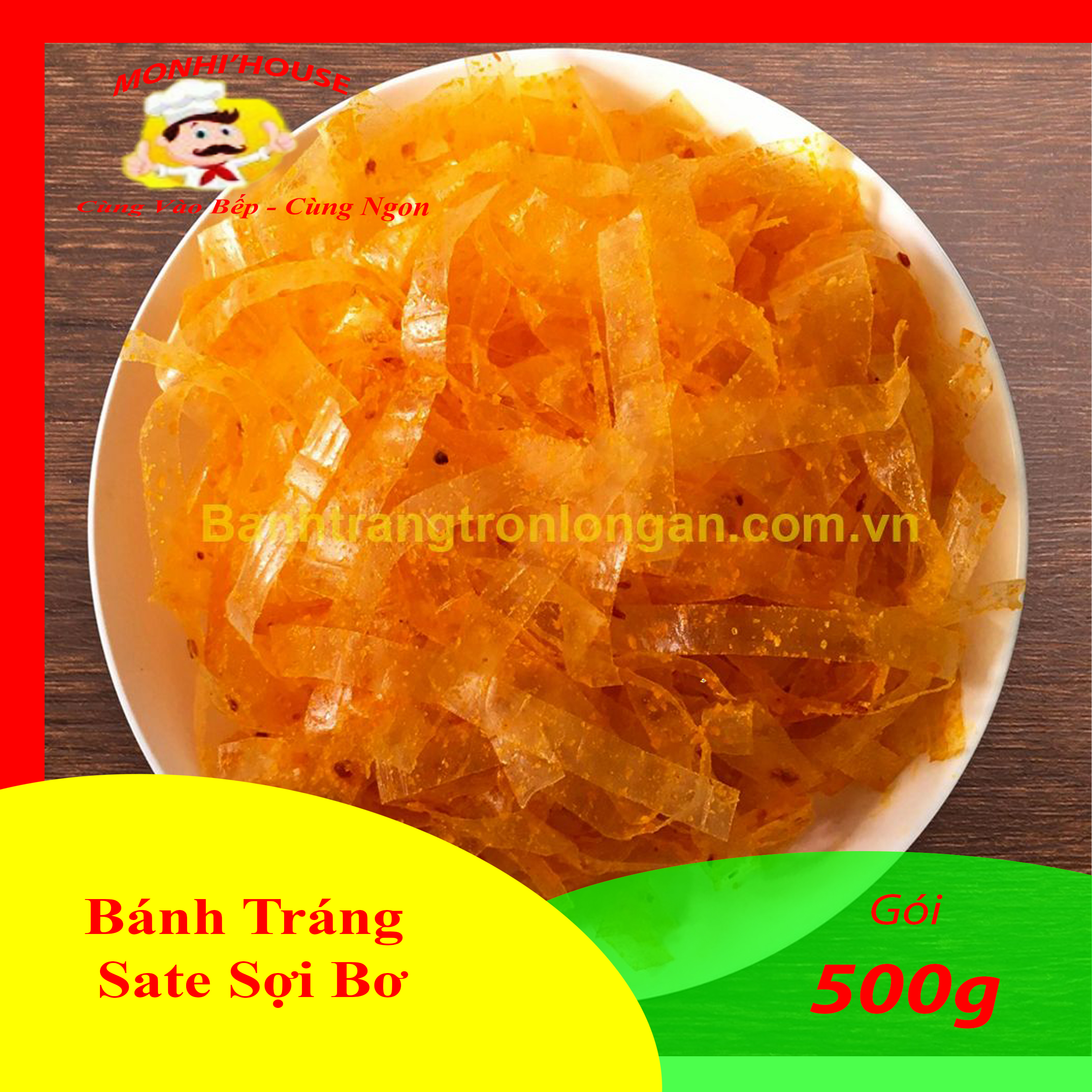1kg bánh tráng trộn sa tế Long An cắt sợi cực ngon_Doanvatgiasi