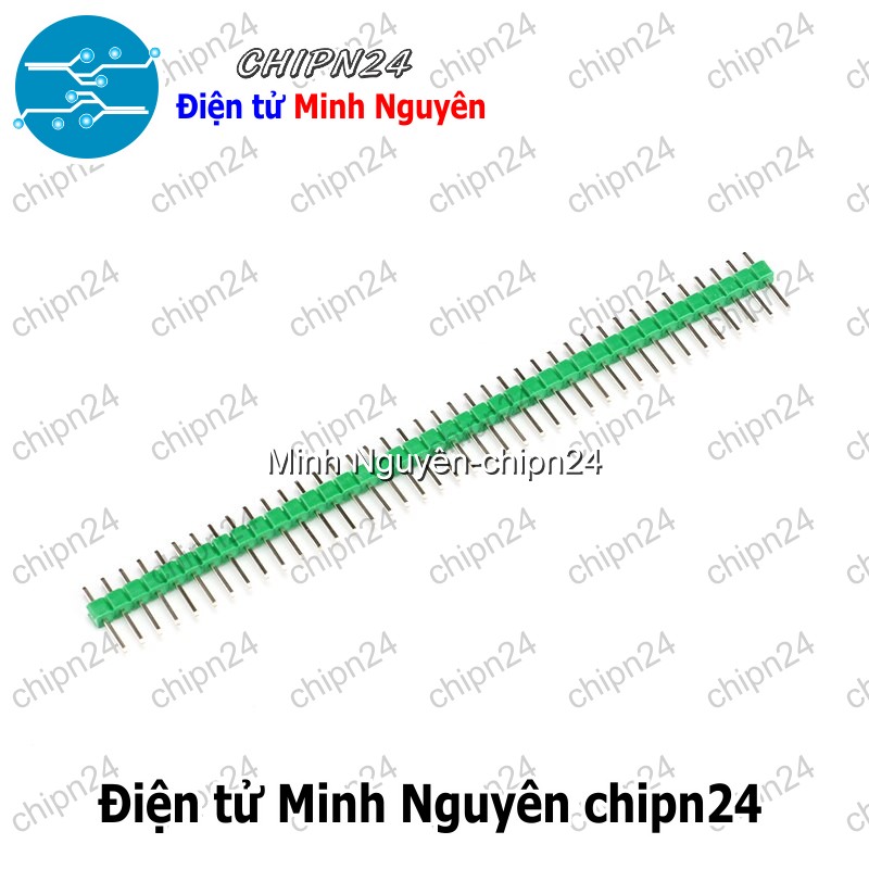 [3 cây] (H54) Header Hàng rào Đực Đơn Thẳng 2.54MM 1x40p (Đen/Đỏ/Vàng/Xanh Lá/Dương/Trắng) - [Chọn Loại] - HHH.00081
