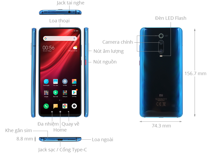 Camera sau Xiaomi Mi 9T, Mi 9T Pro (Linh kiện bóc máy, bốc máy)