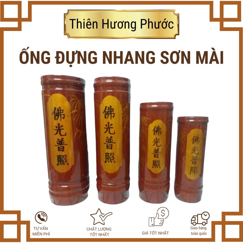 Ồng đựng nhang sơn mài