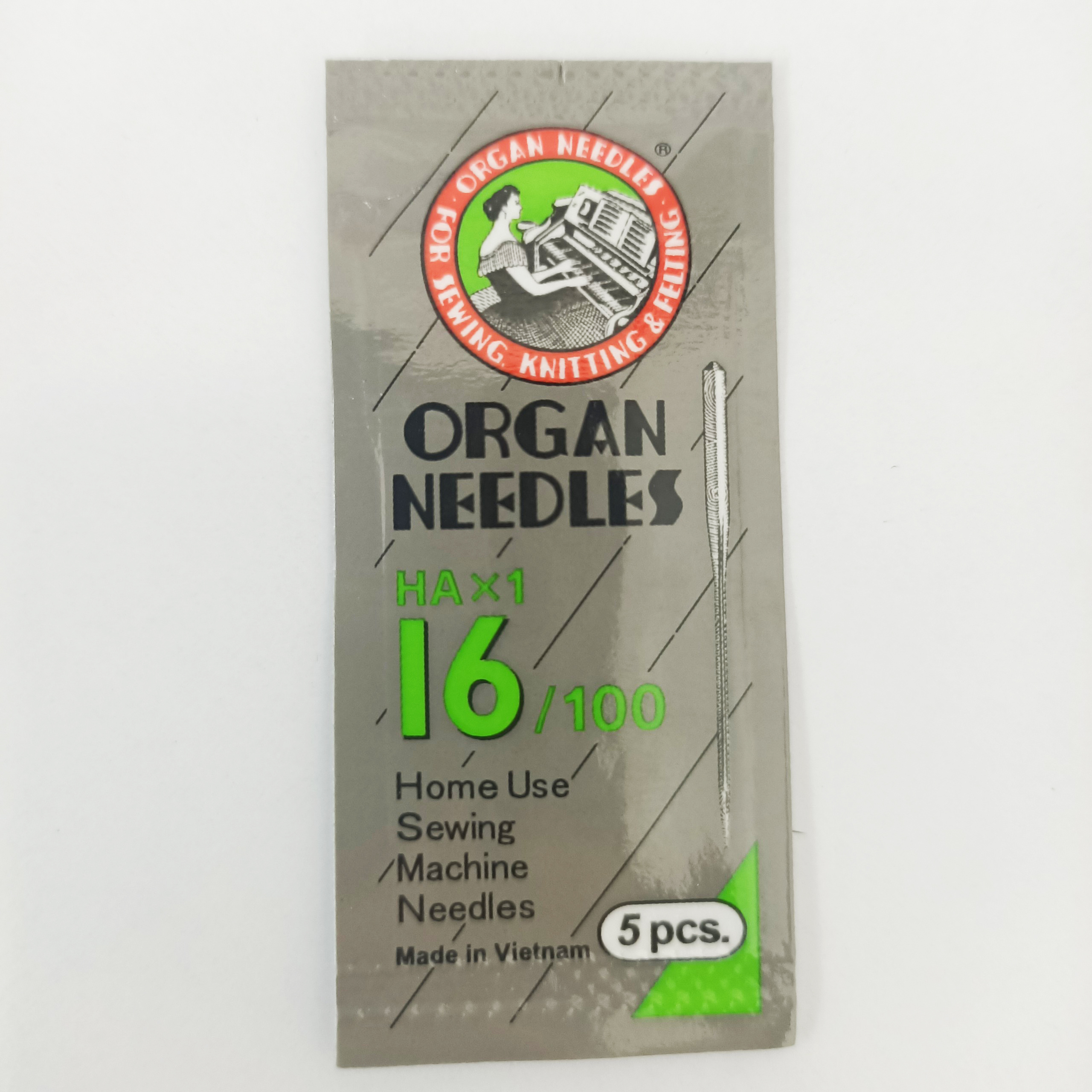 Kim organ Nhật máy may gia đình (vỉ 5 cây)