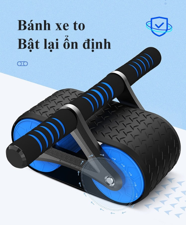 ShopHanrui - Tank Wheel Con lăn tập cơ bụng Phanh tự động đốt cháy calo