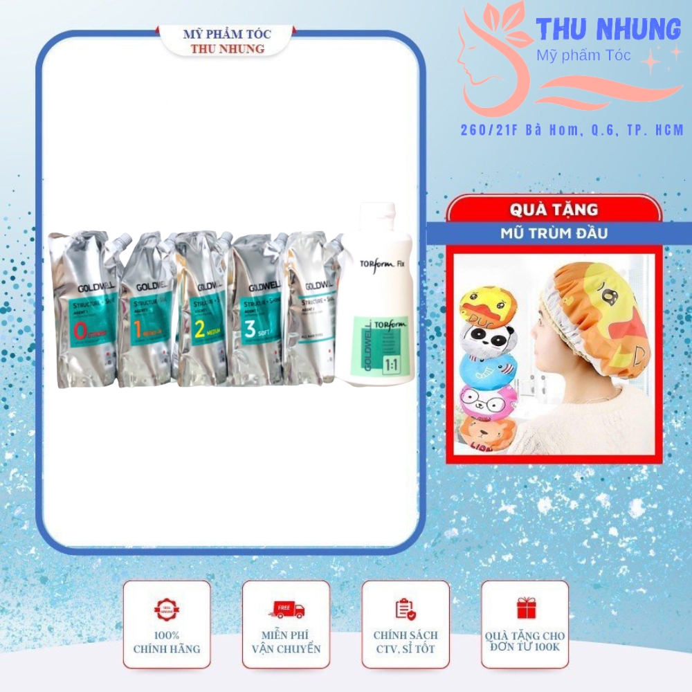 [+Tặng mũ trùm][CHÍNH HÃNG] Thuốc uốn duỗi tóc Goldwell cao cấp chính hãng Đức