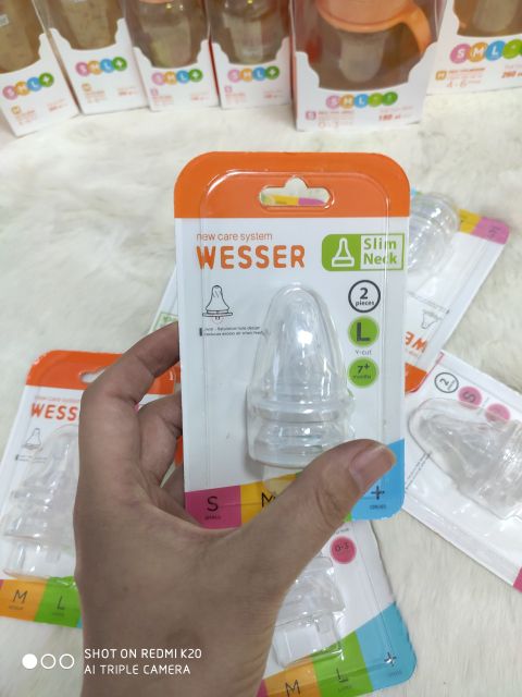 Núm Ti Cổ Hẹp Wesser Đủ Size