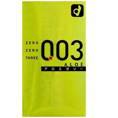 Bao Cao Su Okamoto 0.03 Aloe (Hộp 10 chiếc) - Nhật Bản