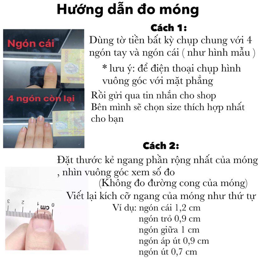 Móng úp thiết kế trắng gương đính đá