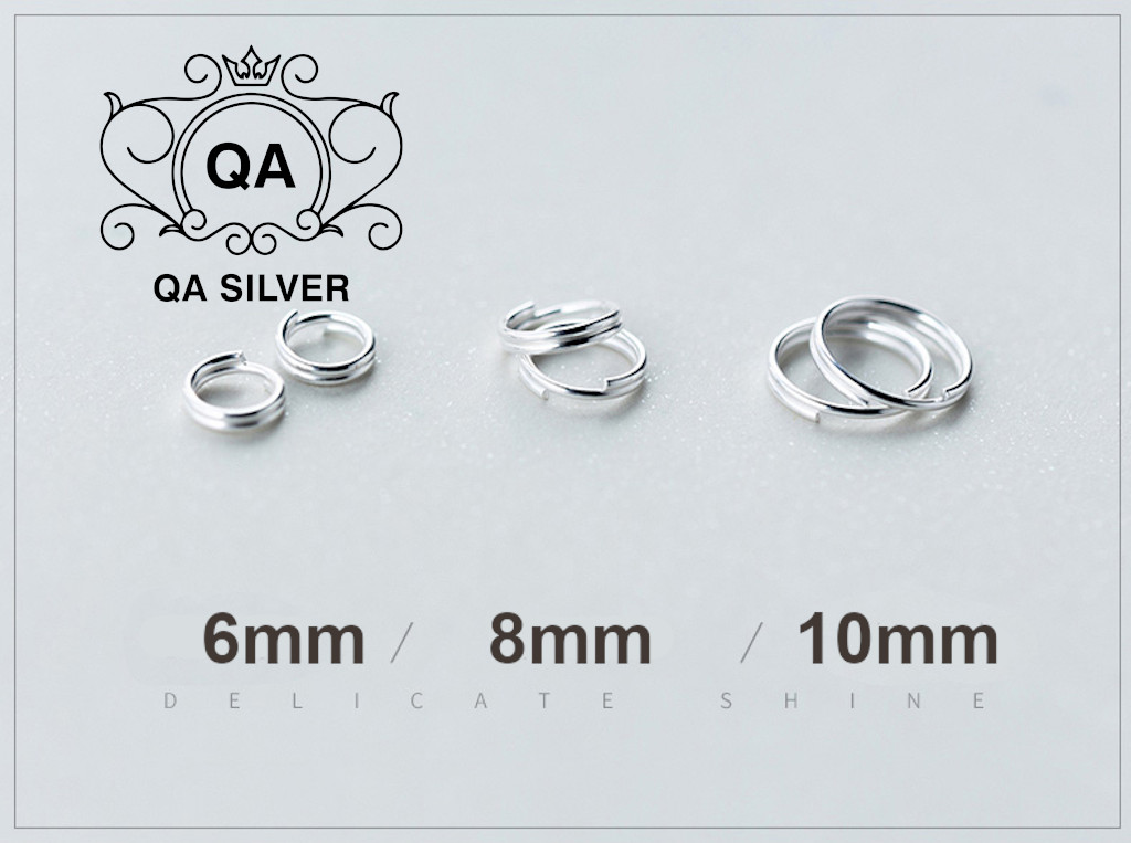 Khuyên tai bạc 925 xoắn lò xo kẹp vành bông nam nữ cuộn tối giản S925 MINIMAL QA SILVER Earrings EA190911