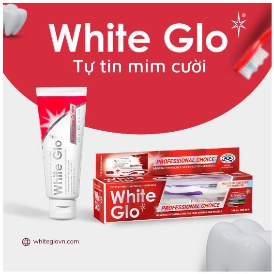 Kem Đánh Răng Làm Trắng Răng White Glo Úc 150g