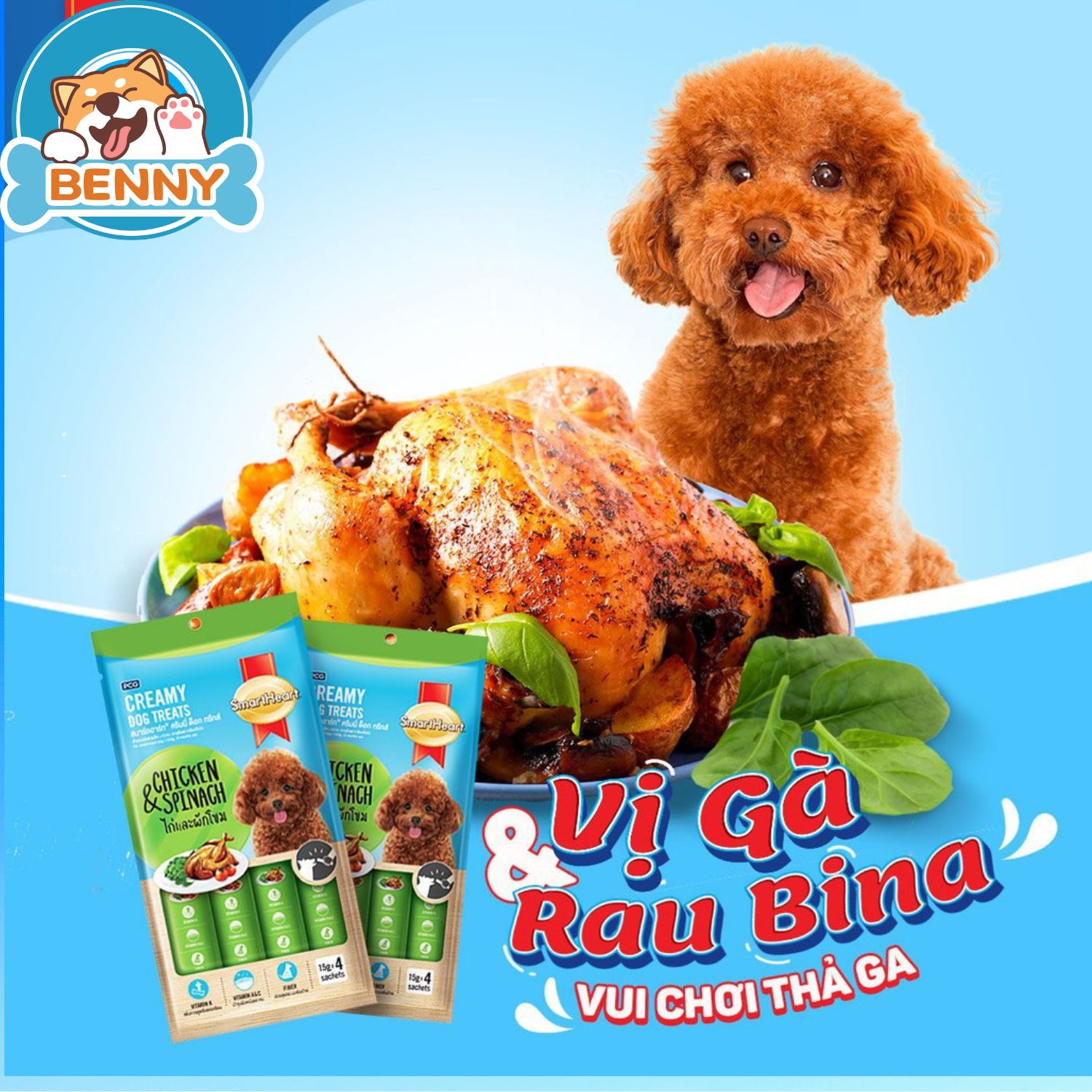 Súp Thưởng Smartheart Creamy Cho Chó Mọi Lứa Tuổi - 60G