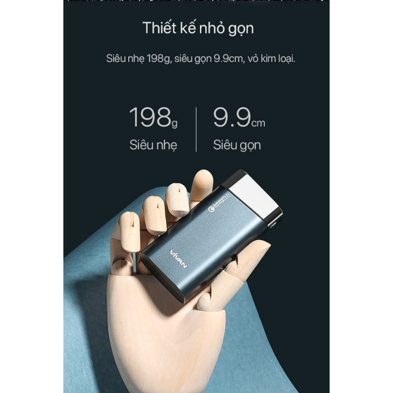 Pin sạc dự phòng Vivan VPB-G10 - 10000mAh
