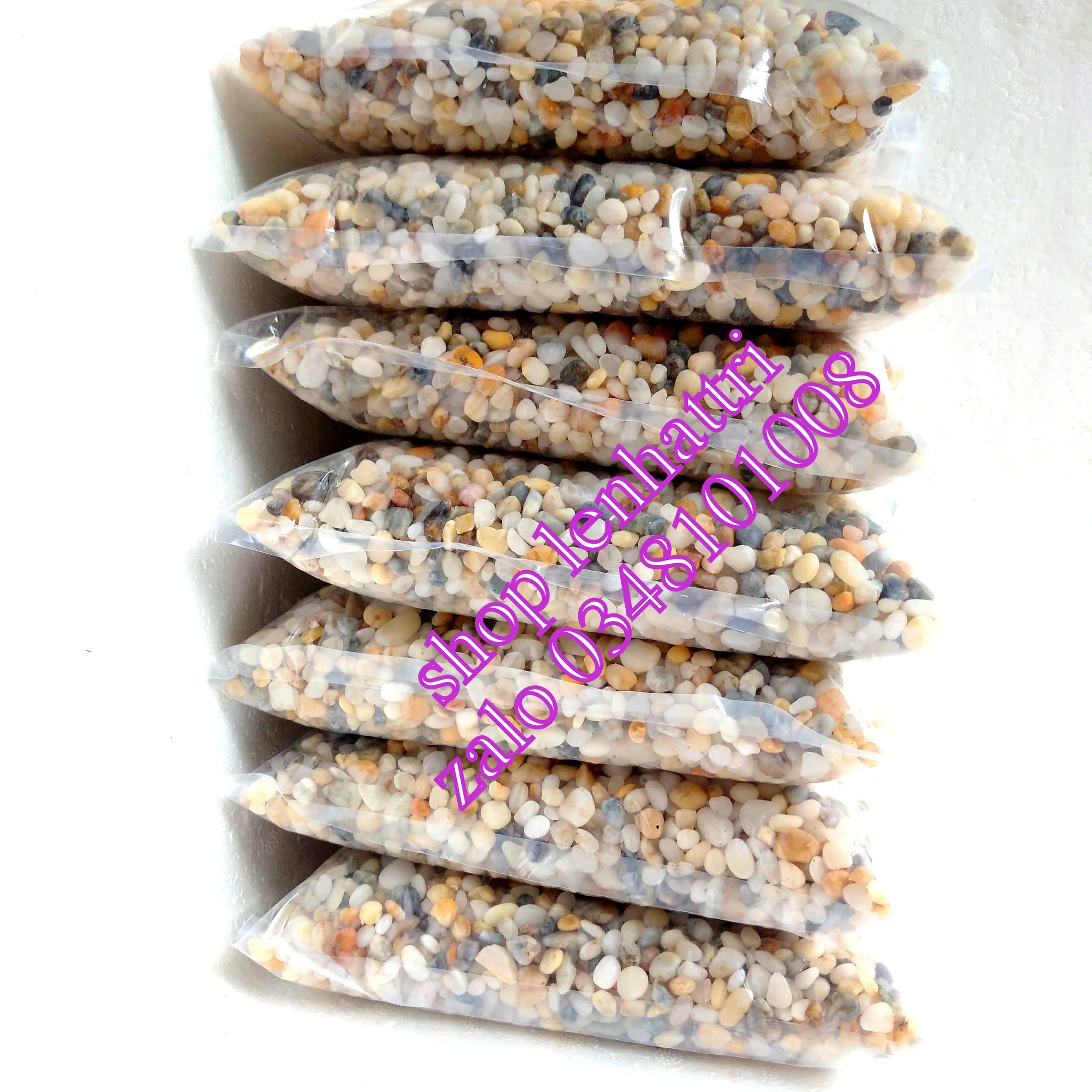 Sỏi biển trang trí tiểu cảnh bể cá sân vườn 1kg
