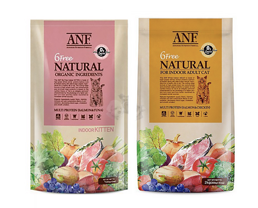 [Gói lẻ 400g] Hạt hữu cơ ANF 6FREE INDOOR cho mèo