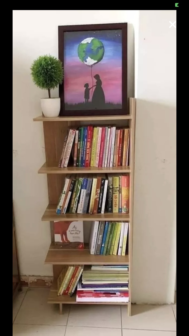 Kệ sách gỗ MDF 5 tầng tiện lợi