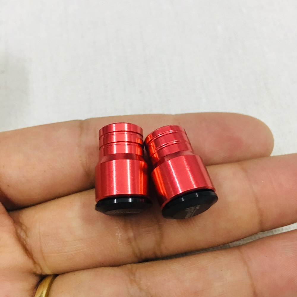 (NHÔM CỨNG CÁP) Nắp van vòi gắn xe máy kiểu thái đơn giản độc đáo (màu đỏ)